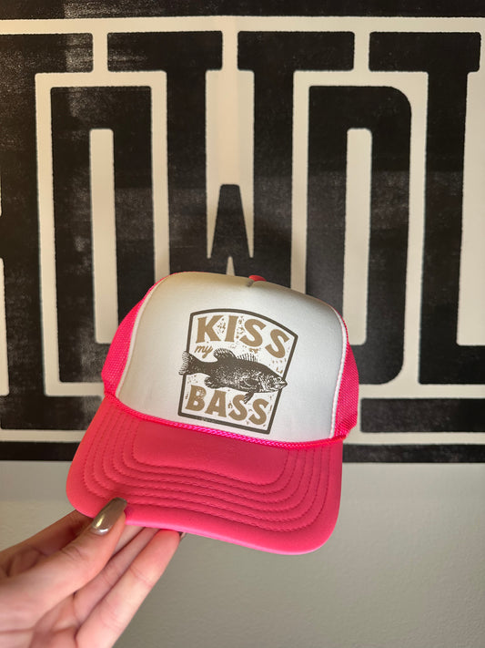 Kiss my bass trucker hat