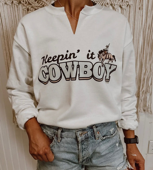 Keepin' It Cowboy Crewneck